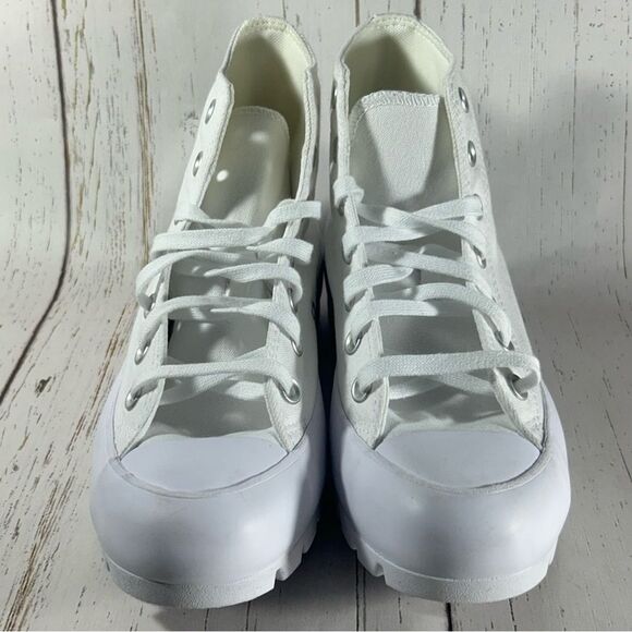 Converse CTAS Lugged Shoes Platform Sneakers White Size 7.5 - Picture 2 of 8